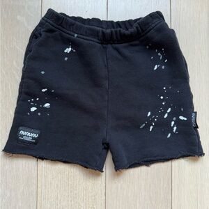 Nununu Black Splatter Kids Shorts